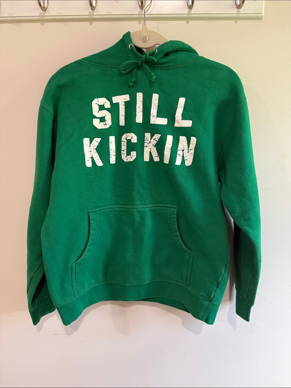 Still Kickin Green Pullover Hoodie